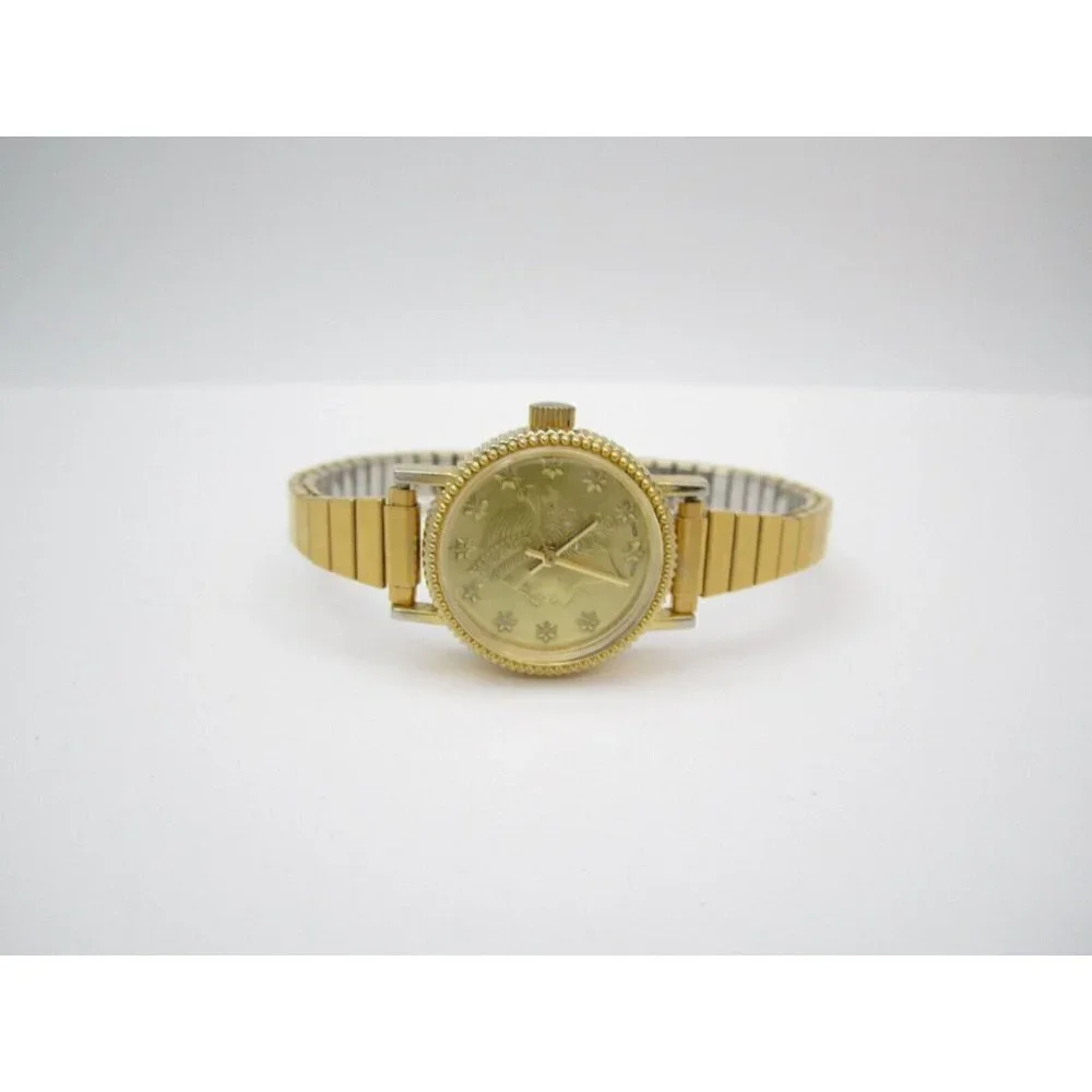 Vtg Women Liberty 1891 Hand Wind Analog 26mm Dial Causal Round Watch (G296)